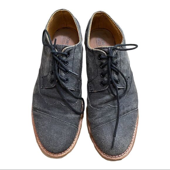 TOMS | Mens TOMS Brogue Lace-Up Ash Aviator Twill | 9.5 main image 7